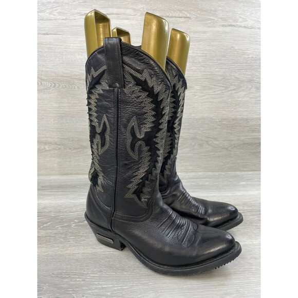 Harley Davidson 98422-92VM Men'sBoot 7M Black Leather Cowboy Western Vintage